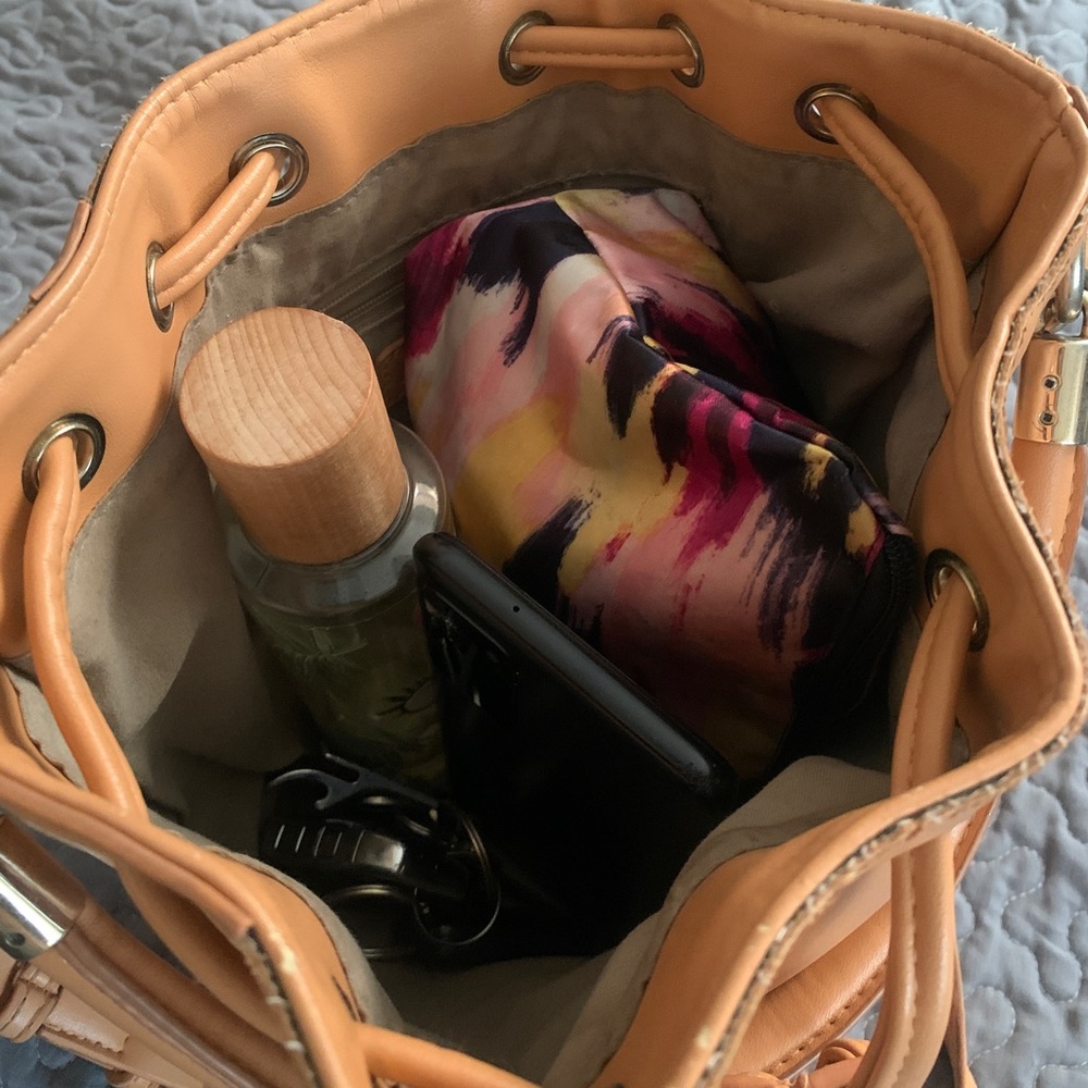 Camel Drawstring Purse - Picture 5 of 5